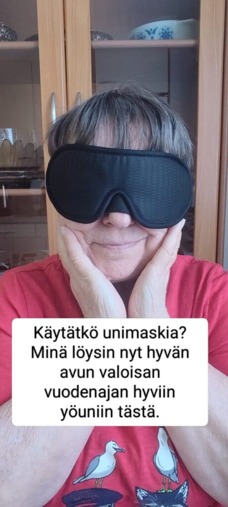 Valoisat yöt – oletko kokeillut unimaskia?